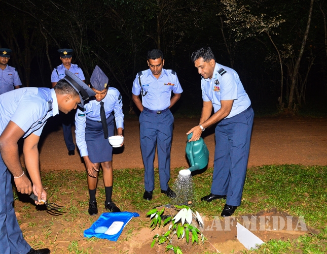 Opening Ceremonies of Newly Constructed Officer's Transit Rooms at Base Hingurakgoda and Officers