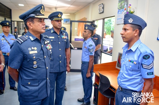 COMMANDER’S INSPECTION AT SRI LANKA AIR FORCE STATION SIGIRIYA