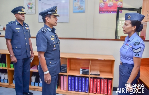 COMMANDER’S INSPECTION AT SRI LANKA AIR FORCE STATION SIGIRIYA