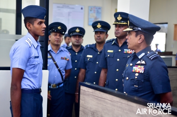 COMMANDER’S INSPECTION AT SRI LANKA AIR FORCE STATION SIGIRIYA