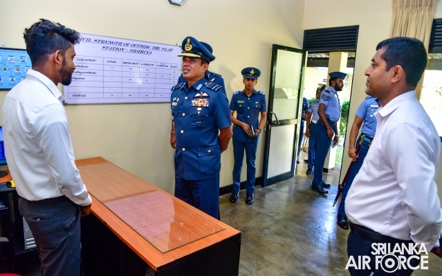 COMMANDER’S INSPECTION AT SRI LANKA AIR FORCE STATION SIGIRIYA
