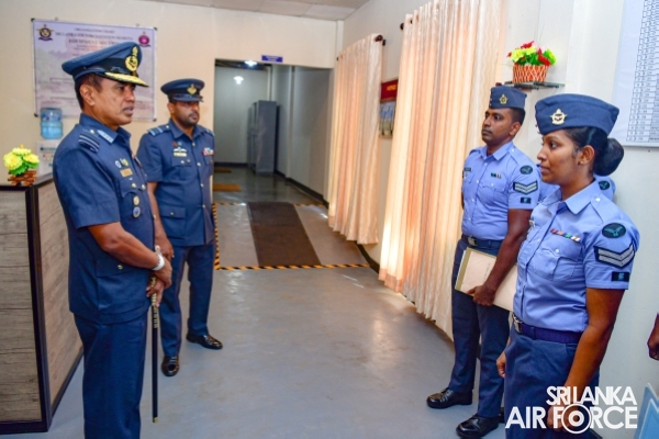 COMMANDER’S INSPECTION AT SRI LANKA AIR FORCE STATION SIGIRIYA