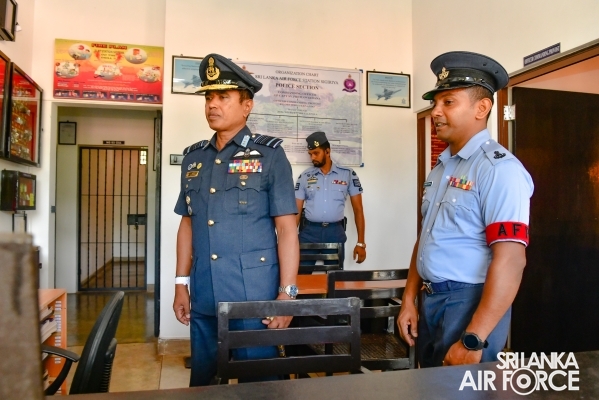 COMMANDER’S INSPECTION AT SRI LANKA AIR FORCE STATION SIGIRIYA
