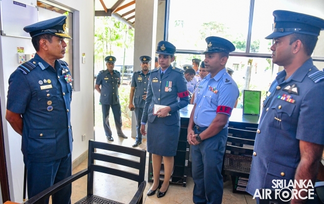 COMMANDER’S INSPECTION AT SRI LANKA AIR FORCE STATION SIGIRIYA