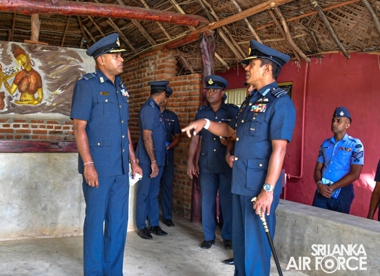 COMMANDER’S INSPECTION AT SRI LANKA AIR FORCE STATION SIGIRIYA