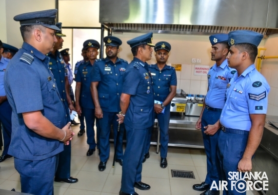 COMMANDER’S INSPECTION AT SRI LANKA AIR FORCE STATION SIGIRIYA