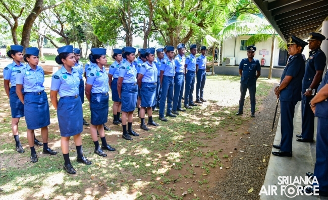 COMMANDER’S INSPECTION AT SRI LANKA AIR FORCE STATION SIGIRIYA