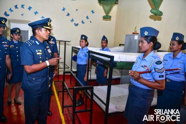 COMMANDER’S INSPECTION AT SRI LANKA AIR FORCE STATION SIGIRIYA