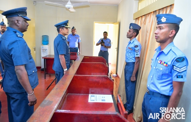 COMMANDER’S INSPECTION AT SRI LANKA AIR FORCE STATION SIGIRIYA