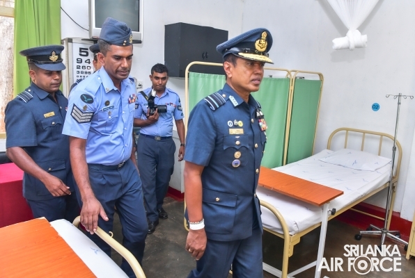 COMMANDER’S INSPECTION AT SRI LANKA AIR FORCE STATION SIGIRIYA