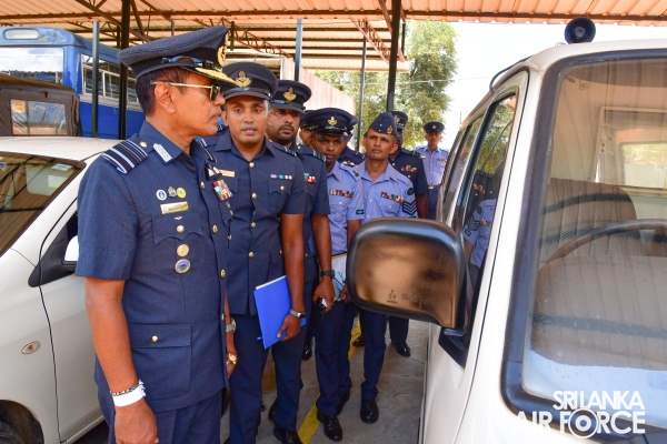 COMMANDER’S INSPECTION AT SRI LANKA AIR FORCE STATION SIGIRIYA