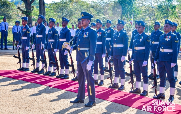 COMMANDER’S INSPECTION AT SRI LANKA AIR FORCE STATION SIGIRIYA
