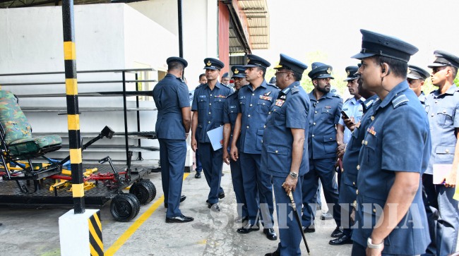The Commander’s Inspection of SLAF TTS Ekala