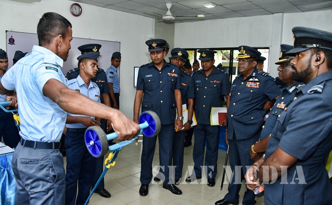 The Commander’s Inspection of SLAF TTS Ekala