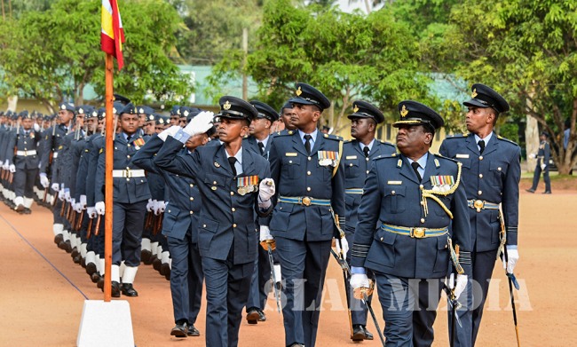 The Commander’s Inspection of SLAF TTS Ekala