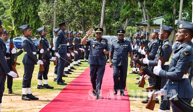 The Commander’s Inspection of SLAF TTS Ekala