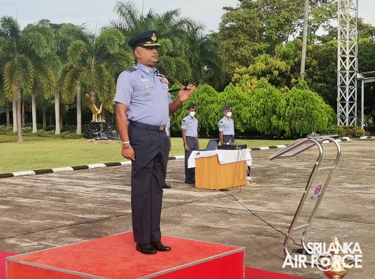 CHANGE OF COMMAND FOR NO 7 SQUADRON AT SLAF BASE HINGURAKGODA