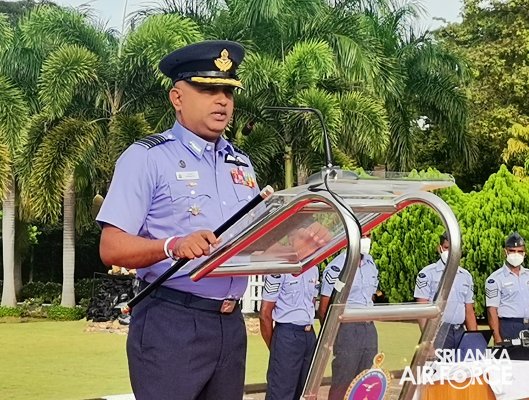 CHANGE OF COMMAND FOR NO 7 SQUADRON AT SLAF BASE HINGURAKGODA