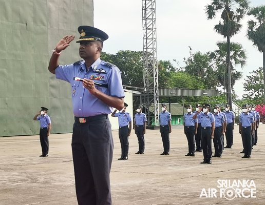 CHANGE OF COMMAND FOR NO 7 SQUADRON AT SLAF BASE HINGURAKGODA