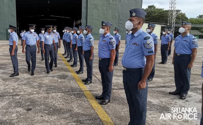 CHANGE OF COMMAND FOR NO 7 SQUADRON AT SLAF BASE HINGURAKGODA