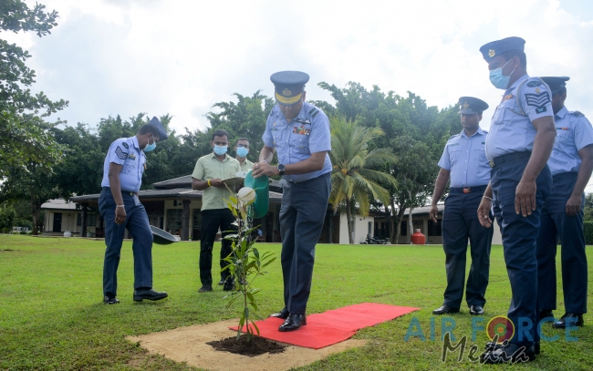 CHANGE OF COMMAND AT SLAF BASE ANURADHAPURA