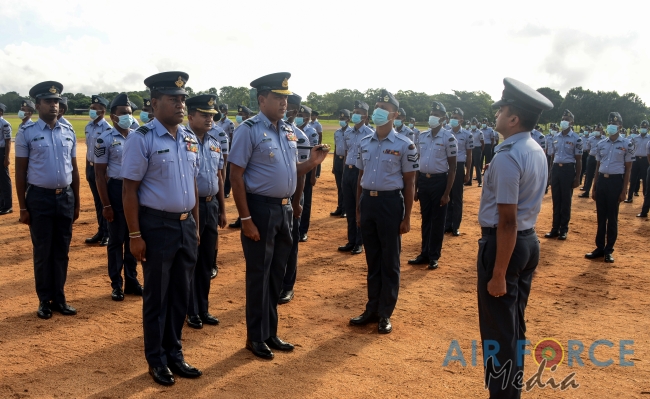 CHANGE OF COMMAND AT SLAF BASE ANURADHAPURA