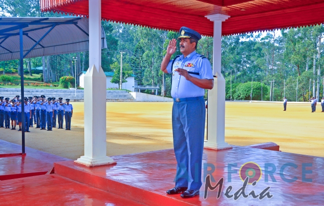 The Change of Command ceremony of the Sri Lanka Air Force Station Diyatalawa