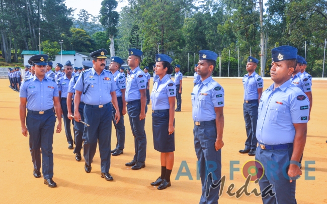 The Change of Command ceremony of the Sri Lanka Air Force Station Diyatalawa