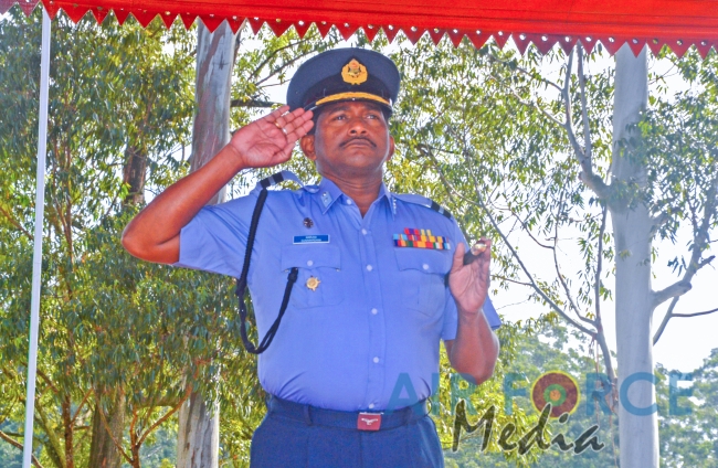 The Change of Command ceremony of the Sri Lanka Air Force Station Diyatalawa