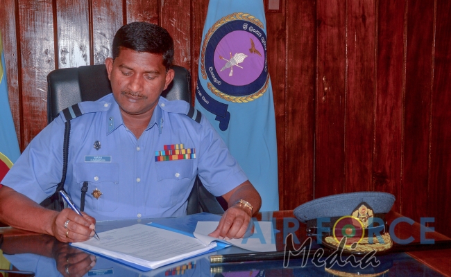 The Change of Command ceremony of the Sri Lanka Air Force Station Diyatalawa