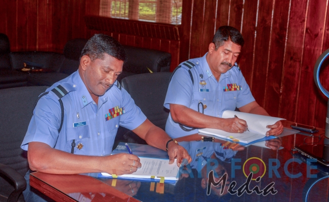The Change of Command ceremony of the Sri Lanka Air Force Station Diyatalawa