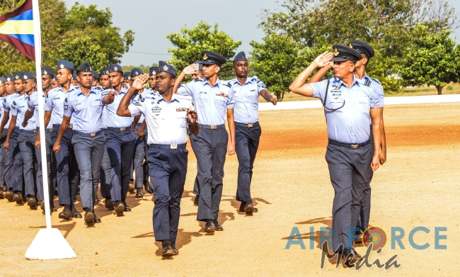Change of Command at SLAF Station Palaly