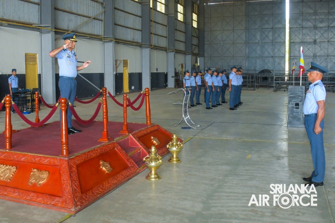 CHANGE OF COMMAND AT SLAF BASE VAVUNIYA