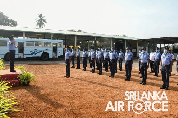 CHANGE OF COMMAND AT THE NO.2 MECHANICAL TRANSPORT REPAIR AND OVERHAUL WING SLAF BASE VAVUNIYA