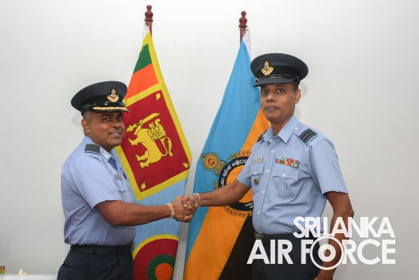 CHANGE OF COMMAND AT THE NO.2 MECHANICAL TRANSPORT REPAIR AND OVERHAUL WING SLAF BASE VAVUNIYA