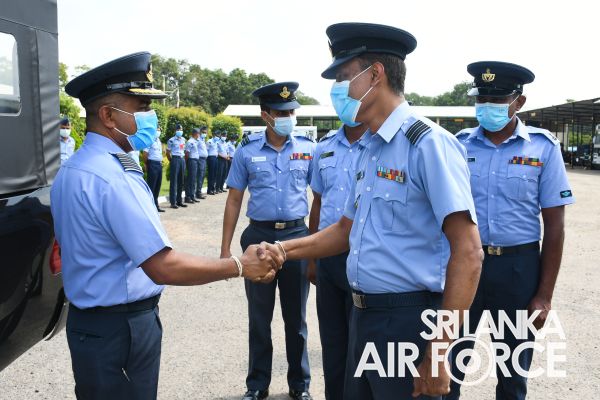 CHANGE OF COMMAND AT THE NO.2 MECHANICAL TRANSPORT REPAIR AND OVERHAUL WING SLAF BASE VAVUNIYA
