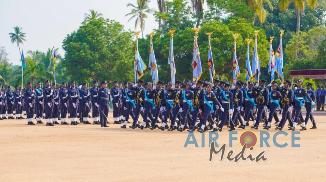 NO 5 AND 6
SQUADRONS HONOURED WITH THE PRESIDENT'S COLOUR