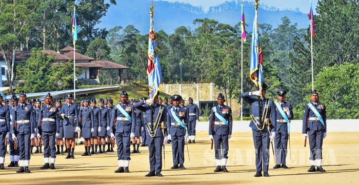 SLAF Combat Training School Diyatalawa Honoured With President's Colour