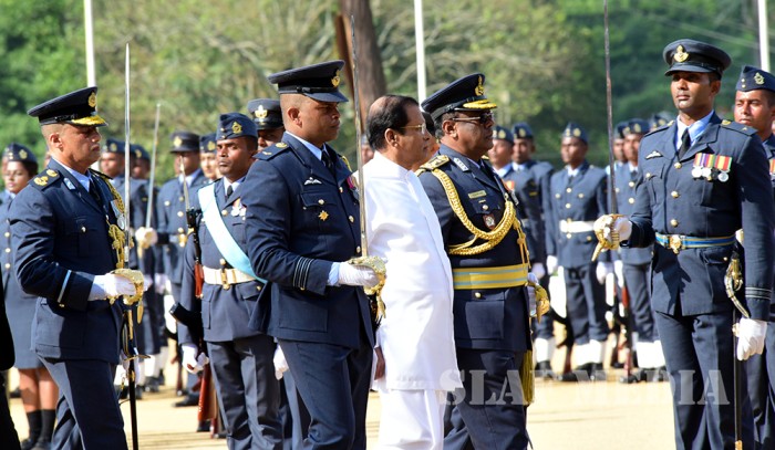 SLAF Combat Training School Diyatalawa Honoured With President's Colour