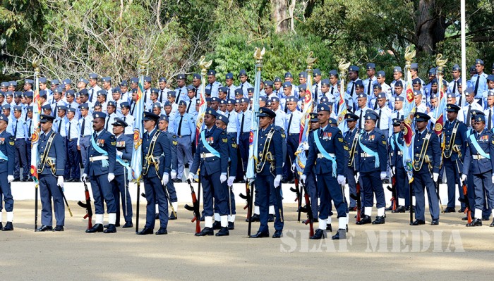 SLAF Combat Training School Diyatalawa Honoured With President's Colour