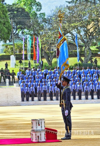 SLAF Combat Training School Diyatalawa Honoured With President's Colour