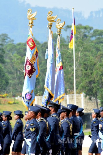 SLAF Combat Training School Diyatalawa Honoured With President's Colour