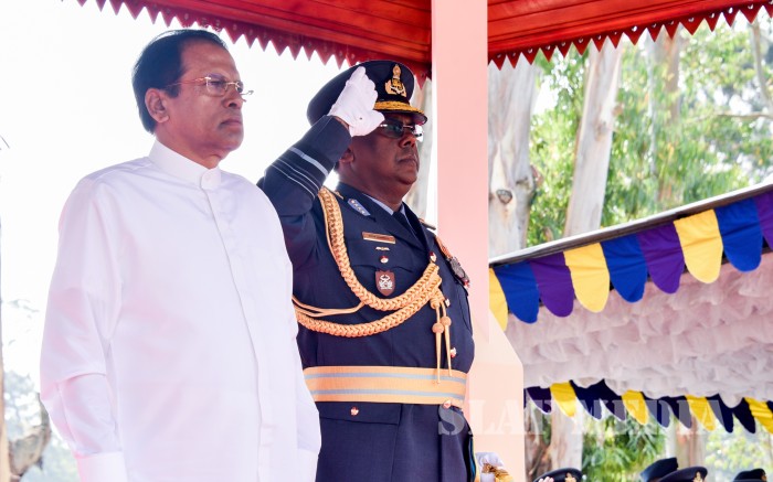 SLAF Combat Training School Diyatalawa Honoured With President's Colour