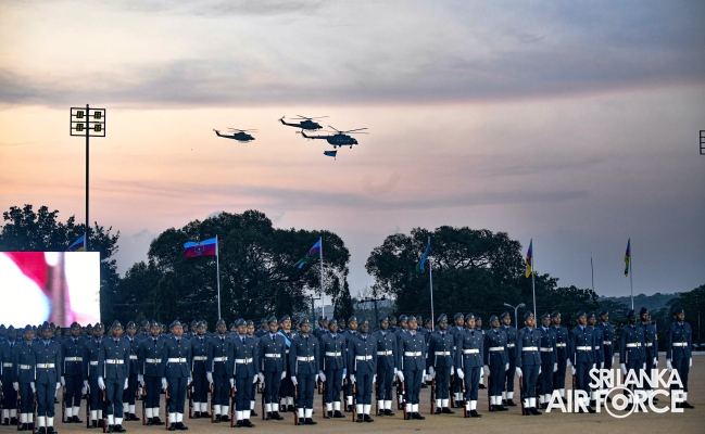 SUNSET
COMMISSIONING PARADE AT SLAF ACADEMY CHINA BAY