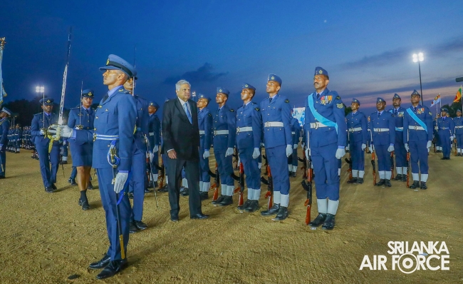 SUNSET
COMMISSIONING PARADE AT SLAF ACADEMY CHINA BAY