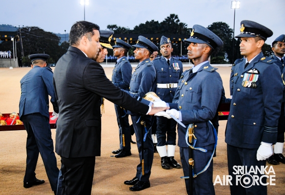 SUNSET
COMMISSIONING PARADE AT SLAF ACADEMY CHINA BAY