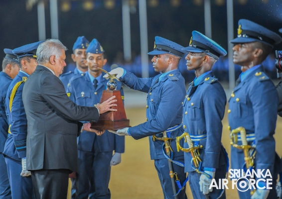 SUNSET
COMMISSIONING PARADE AT SLAF ACADEMY CHINA BAY