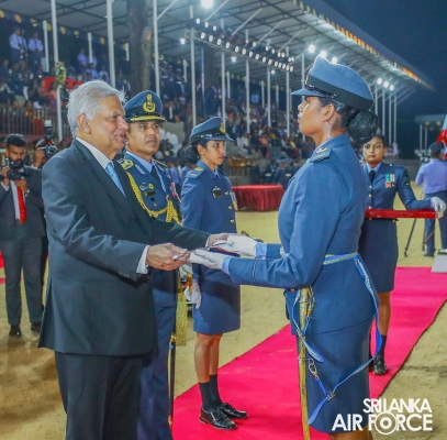 SUNSET
COMMISSIONING PARADE AT SLAF ACADEMY CHINA BAY