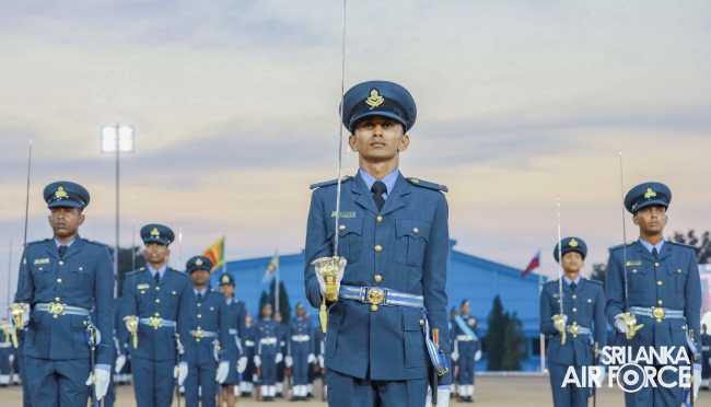 SUNSET
COMMISSIONING PARADE AT SLAF ACADEMY CHINA BAY