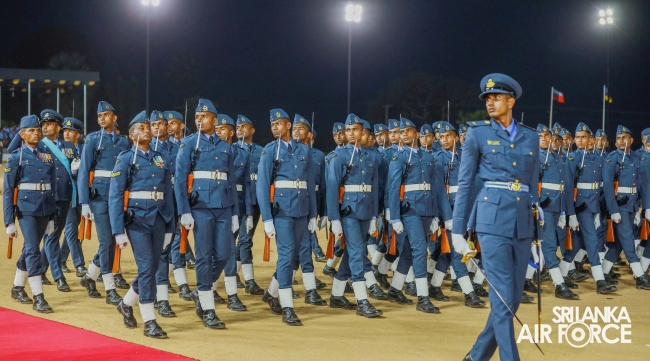SUNSET
COMMISSIONING PARADE AT SLAF ACADEMY CHINA BAY